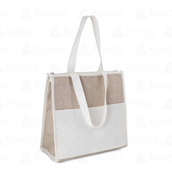 Bolsa Térmica Personalizada em Algodão e Juta Sintética